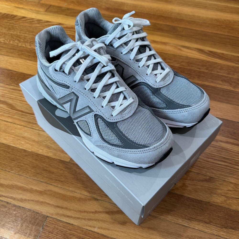 Size 9 - New Balance 990 V4 Grey Made in USA Casual Sneaker U990GR4 Tried On